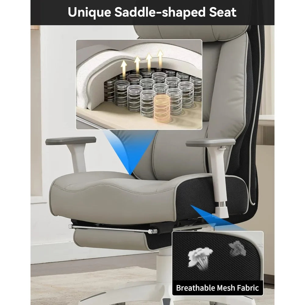 Ergonomic Leather Executive Office Chair