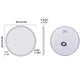 Smart LED Technology Round Mirror