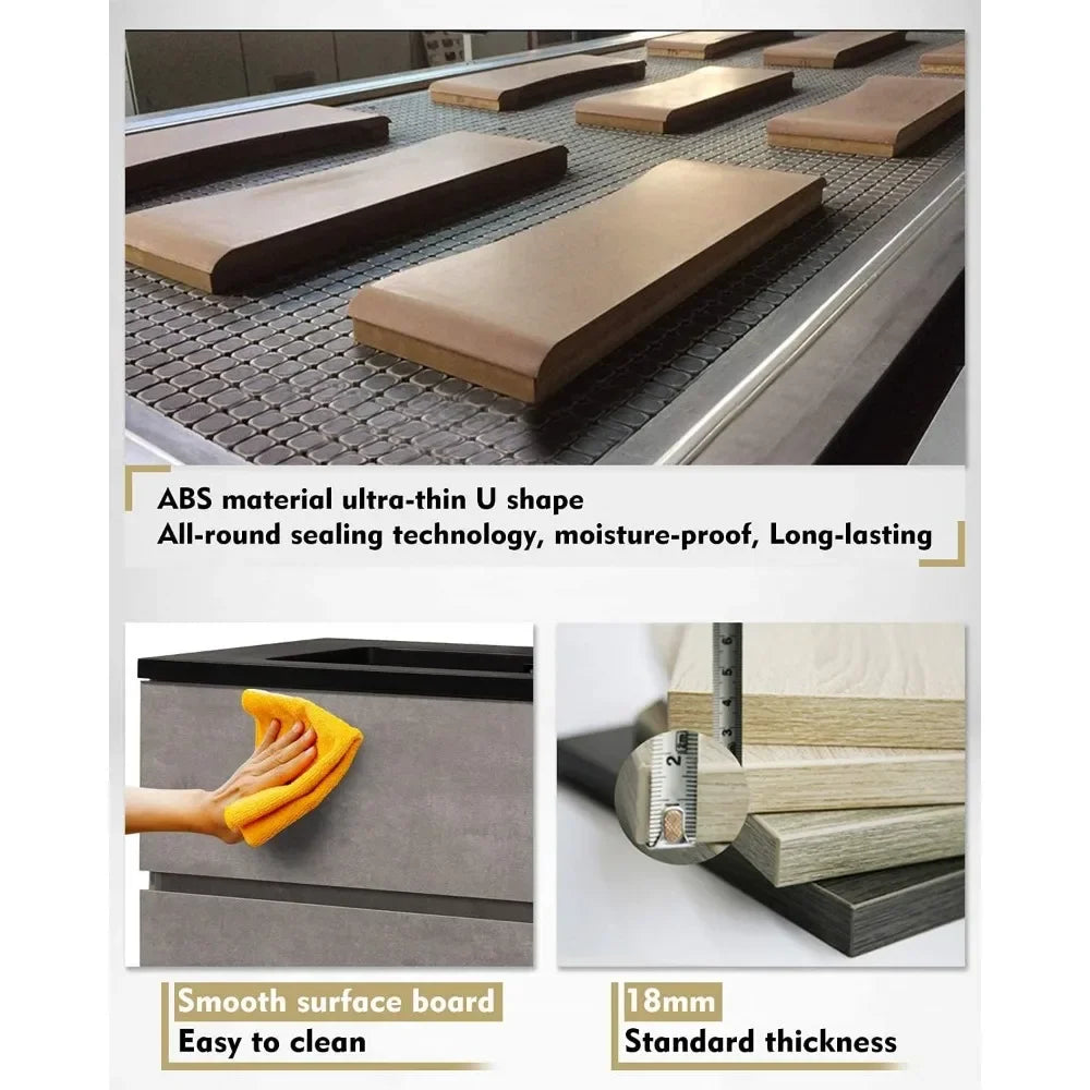 Modern Sleek Floating Vanity with Sink