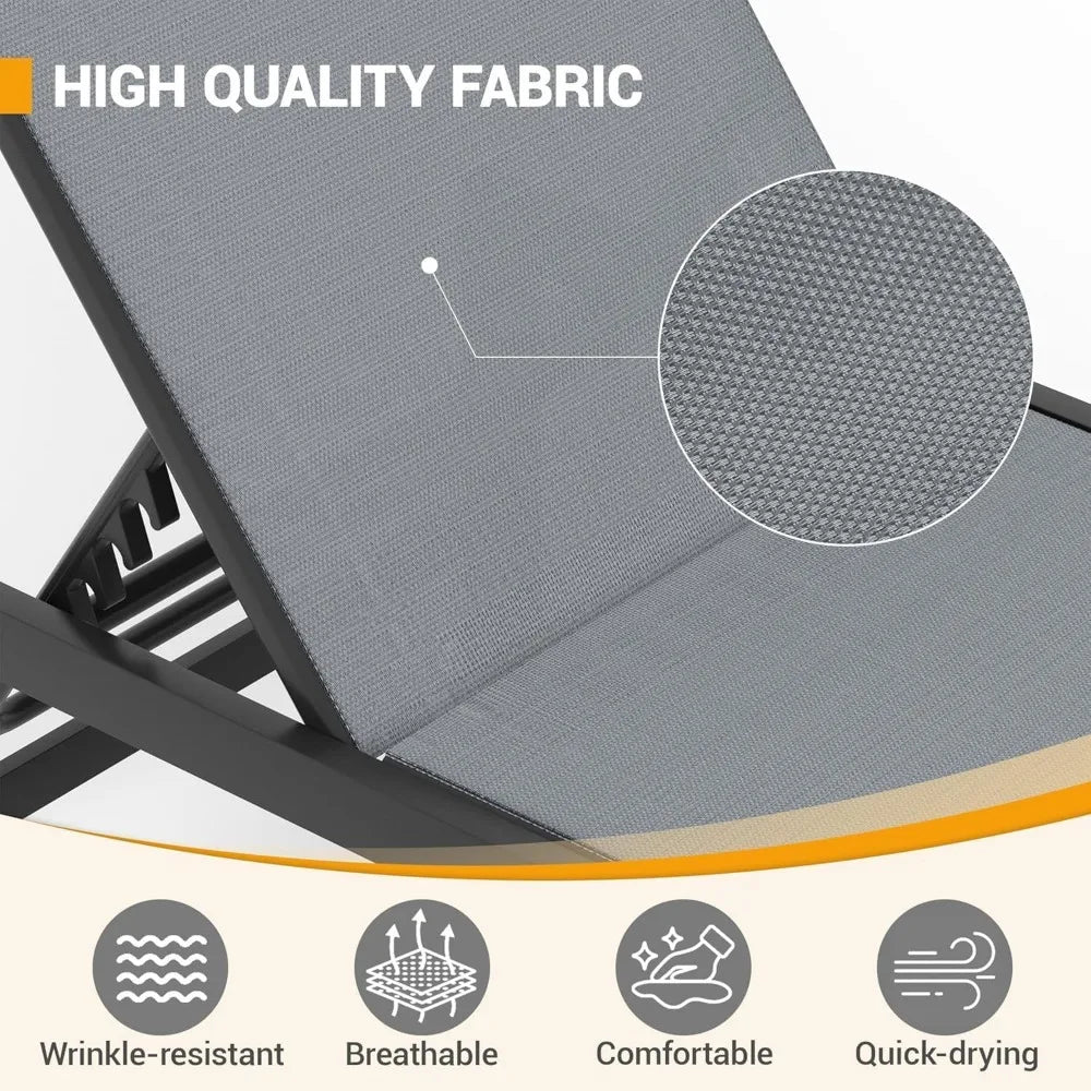 Fabric Lounge Chair Set