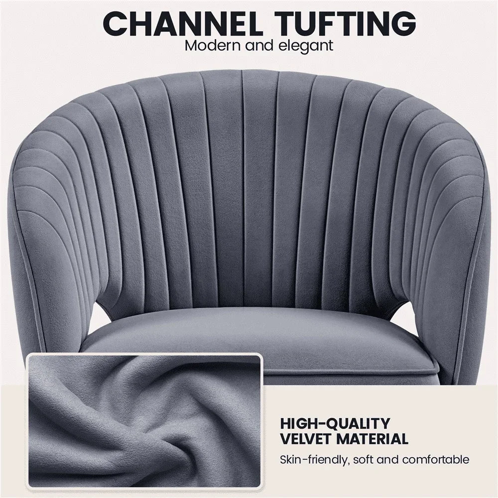 Modern Tufted Velvet Office Chair