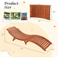 Acacia Wood Chaise Lounge