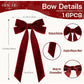 Red Velvet Ribbon Bows