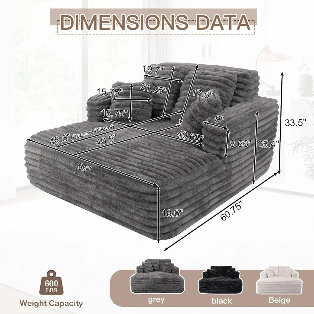 Oversized Chaise Lounge Chair