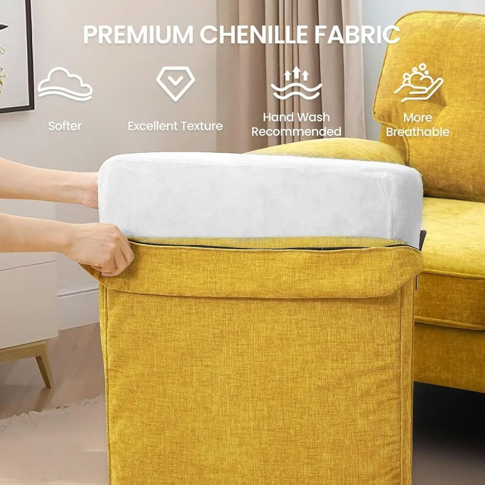 Modern Chenille Sectional Sofa