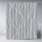 Modern Gradient Stripe Shower Curtain with Hooks