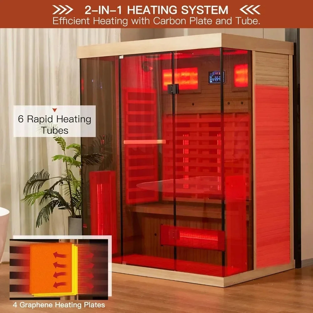 Full Spectrum Infrared Sauna with Resonance Speaker
