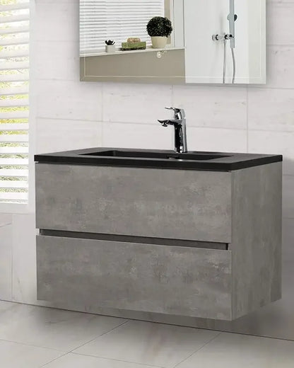 Modern Sleek Floating Vanity with Sink