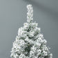 Flocked Artificial Christmas Tree with LED Lights