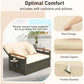 Daybed Chaise Lounger w/4-Level Adjustable Backrest & Retractable Trays