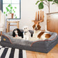 Super Soft Orthopedic Foam Bed with Cotton-padded Bolster and Removable Cover