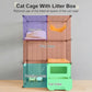 Cat Cage with Litter Box