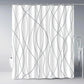 Modern Gradient Stripe Shower Curtain with Hooks