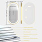 Elegant Oval Gold Frame LED Vanity Mirror