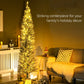 Slim Pencil Artificial Christmas Tree with LED Light
