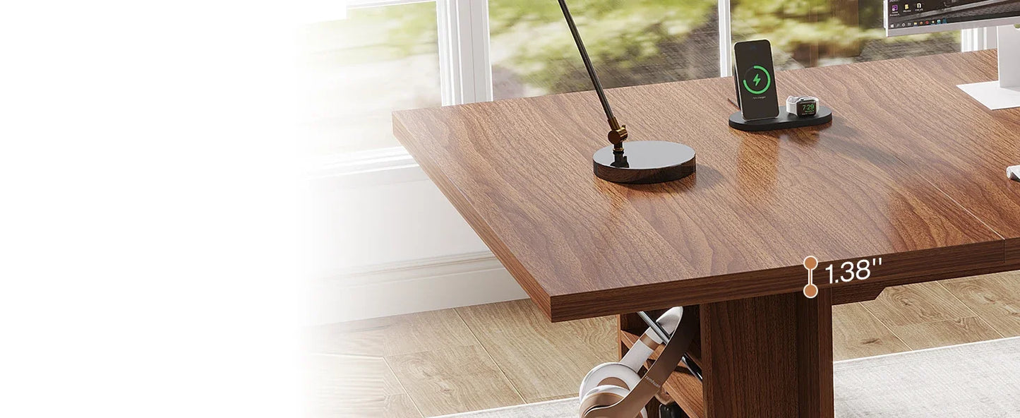 Modern Simple Thickened Wood Executive Desk