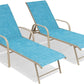 Aluminum Fabric Chaise Lounge Chair