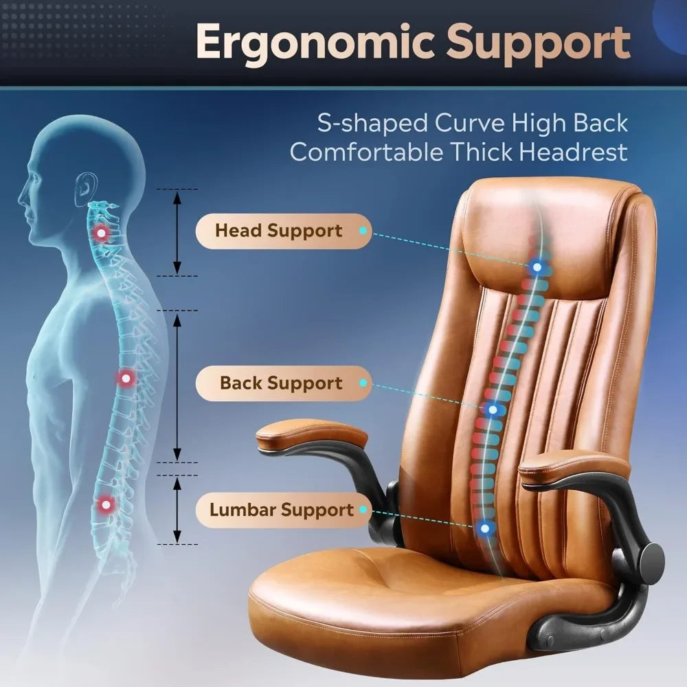 S-Shaped Ergonomic Desk Chair