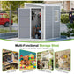 Resin Storage Shed with Vent, Window, Floor, and Lockable Doors