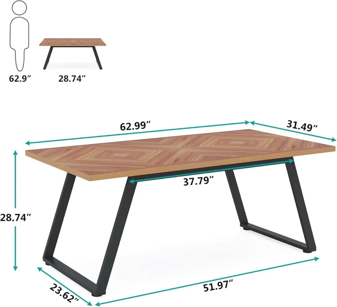 Modern Simple Thickened Frame Executive Desk
