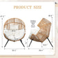 Wicker Egg Chair with Cushions