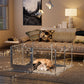 Transparent Acrylic Dog Playpen with Waterproof Pad