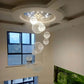 Spiral Solar System Crystal Chandelier