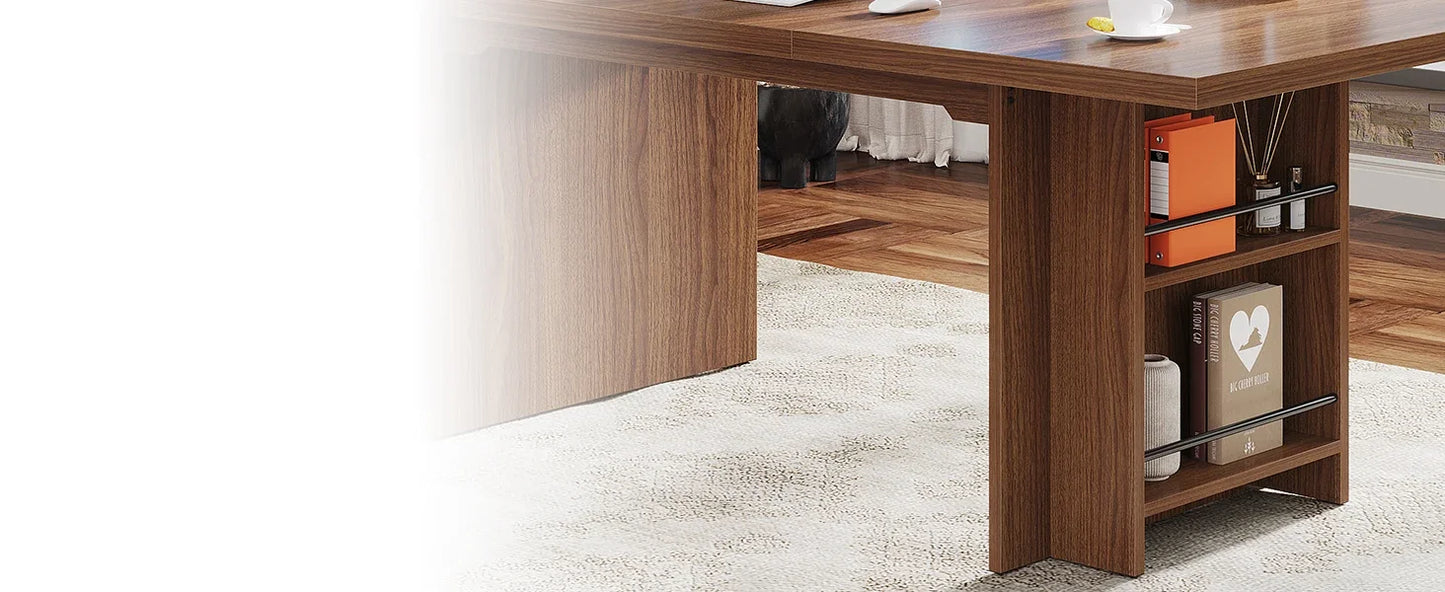 Modern Simple Thickened Wood Executive Desk