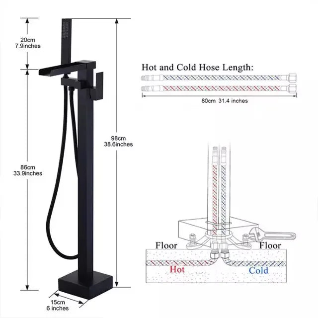 Modern Freestanding Bathtub Faucet