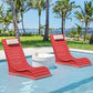 Ergonomic In-Pool Chair Lounger with Pillow Headrest