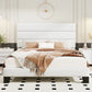 Contemporary Fabric Platform Bed