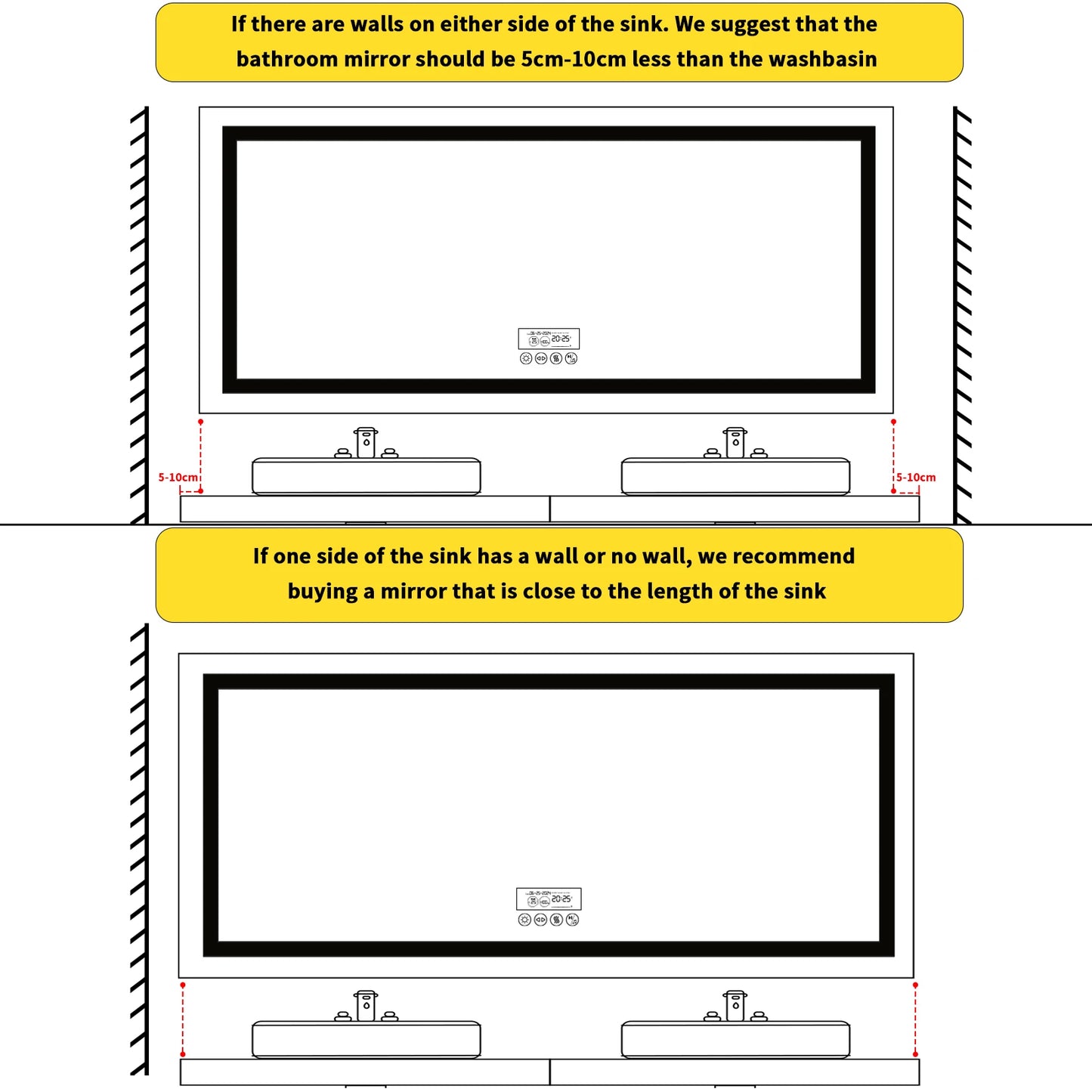Smart Intelligent Technology Function LED Vanity Mirror