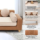 Luxury Faux Leather Dog Sofa Bed with Washable Cover Cushion and Pillow