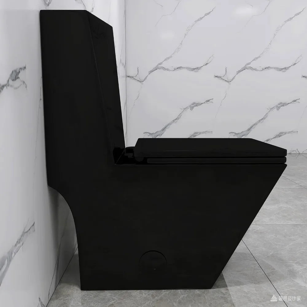 Modern Square Diamond Design Compact One Piece Toilet