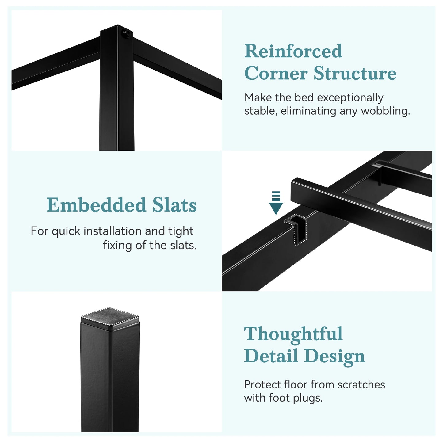 Modern Canopy Bed Frame