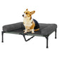 Elevated Dog Bed with Cooling Breathable Mat and Soft Plush Mat