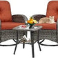Swivel Rocker Wicker Chair Set
