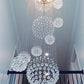 Spiral Solar System Crystal Chandelier