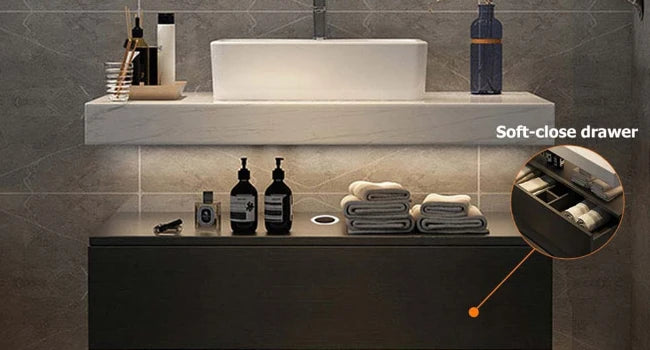 Modern 35'' Floating Bathroom Vanity with Sink