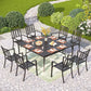 Square Metal Dining Set