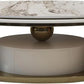 Modern Sintered Stone Marble Coffee Table with Storage Drawer