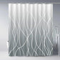 Modern Gradient Stripe Shower Curtain with Hooks