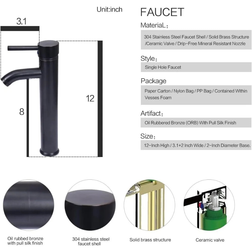 Modern 28" Wall Mounted Bathroom Vanities with Sink, Faucet, and Mirror, Full Set