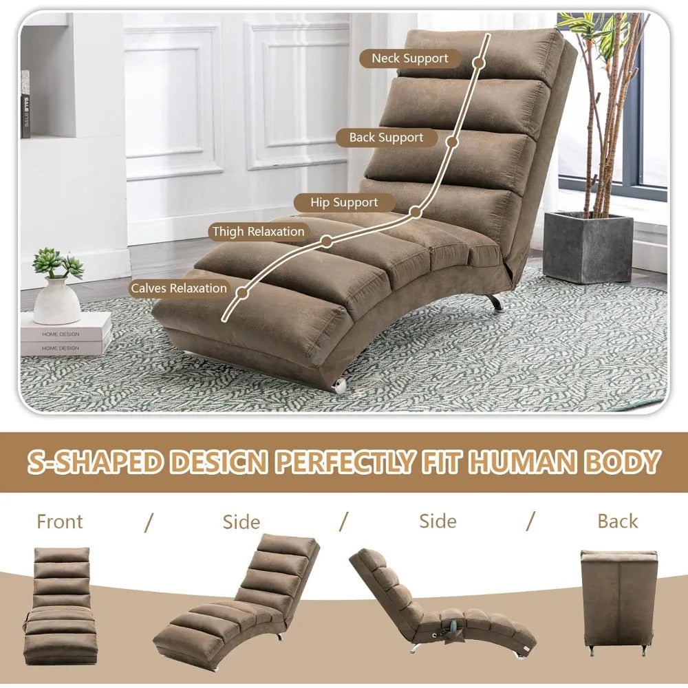 Modern Ergonomic Electric Recliner Chaise Lounge Massage Chair