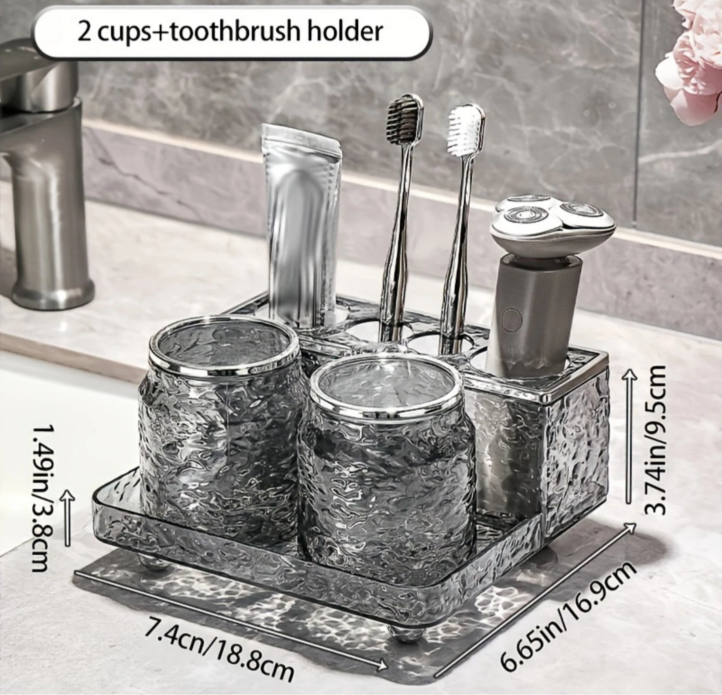 Sleek and Stylish Bathroom Essential Set