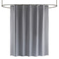 Heavy Duty Solid Shower Curtain with Hooks