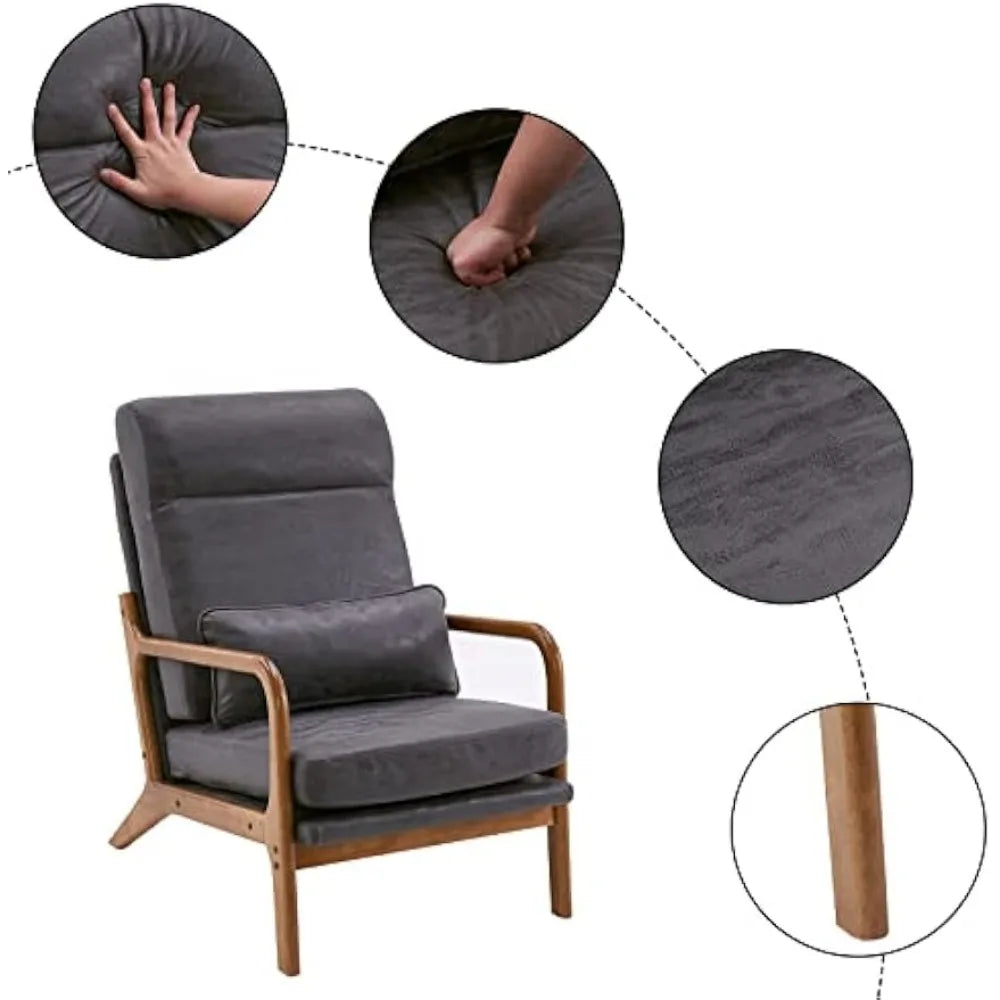 Modern Accent Chair with Pillow