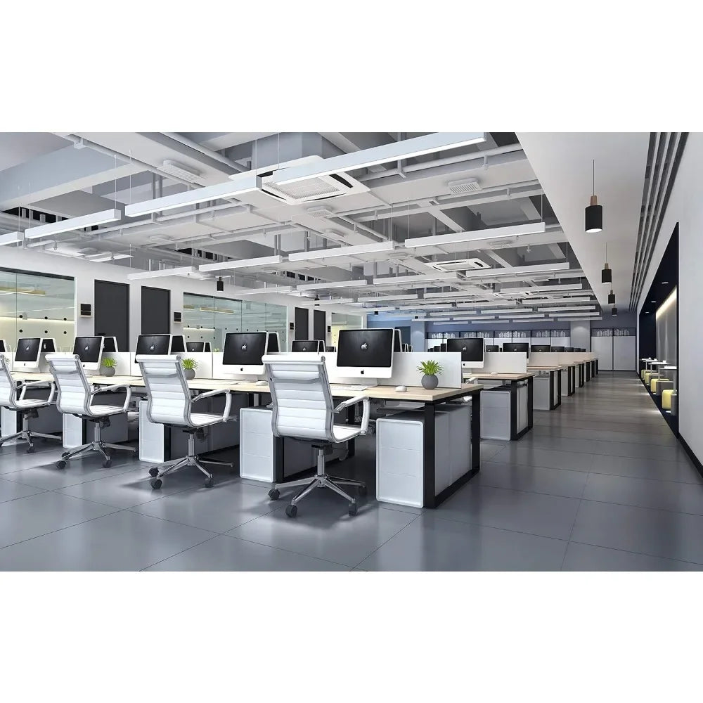 Modern Mid Back Ribbed Swivel Chair