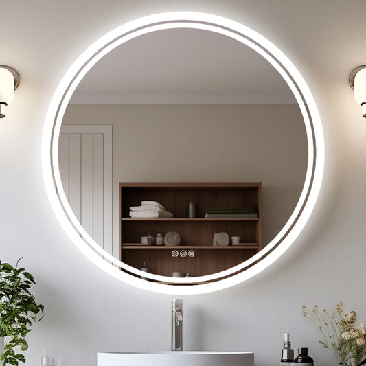 Smart LED Technology Round Mirror