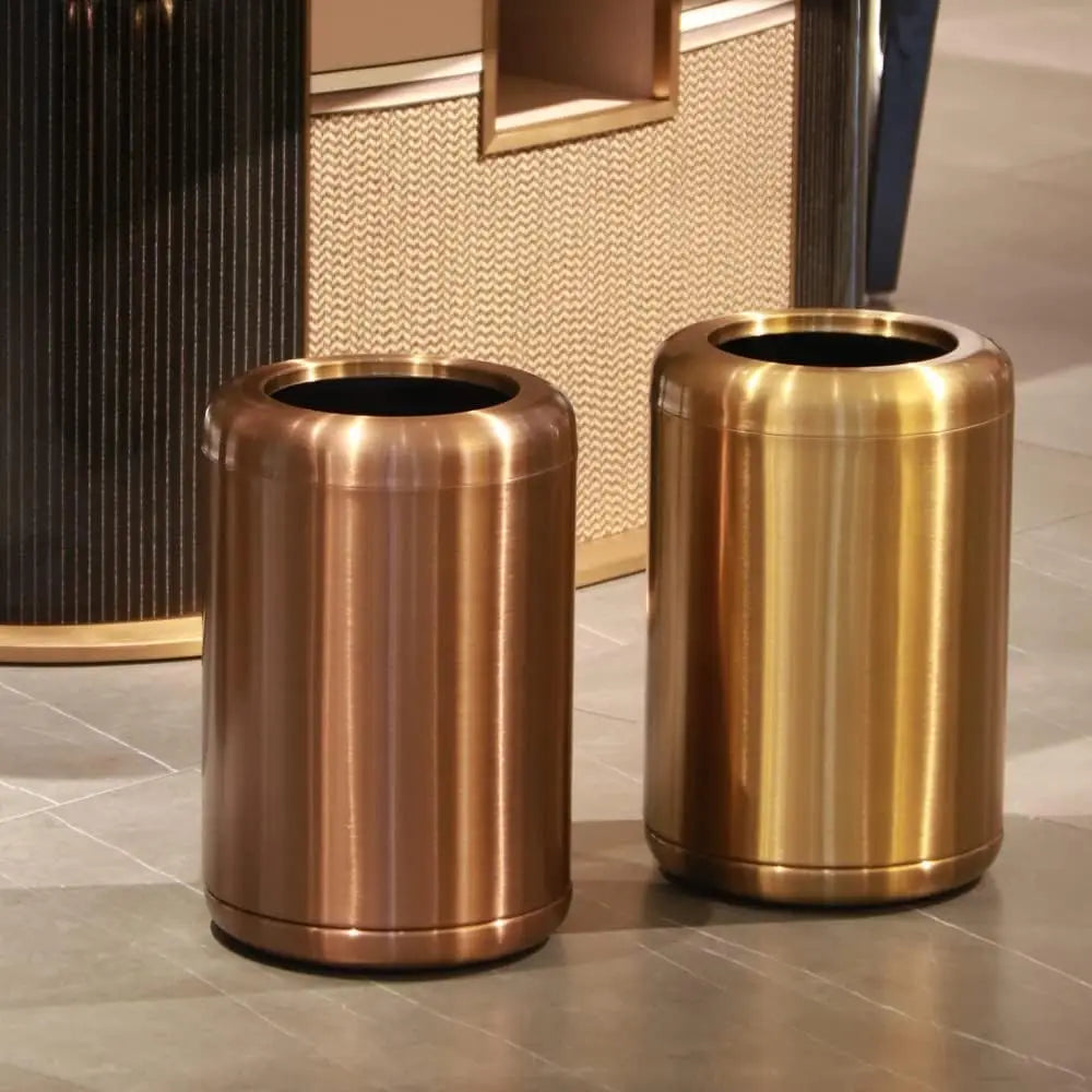 Minimalist Stainless Steel Waste Bin